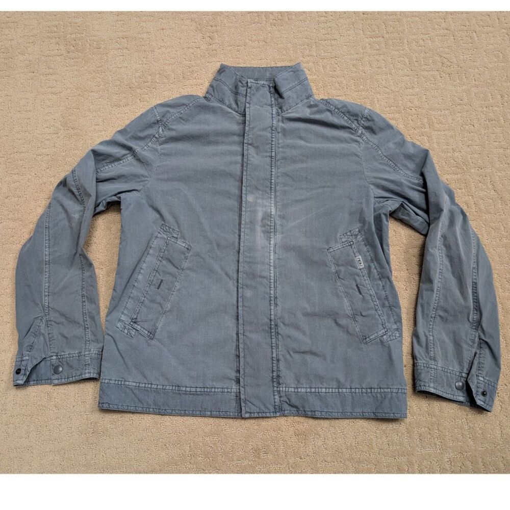 NAU Jacket Mens Medium Grayish Blue Lightweight Unlined Long Sleeve